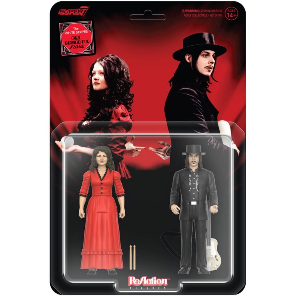 The White Stripes - Super7 - White Stripes - ReAction Figures Wv1 - Get Behind